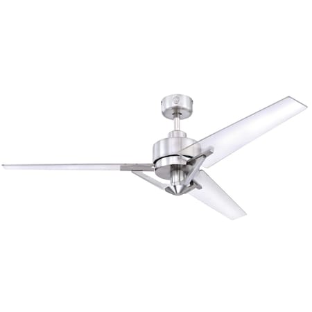 Westinghouse 54" 3-Blade Julien Indoor Brushed Nickel Ceiling Fan, Remote 7225500